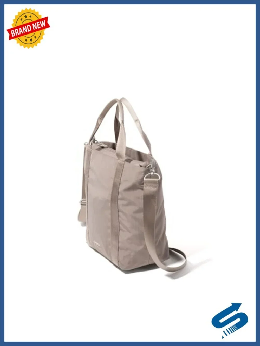 Baggallini Via Crossbody Tote - Lightweight Nylon Travel Purse with RFID